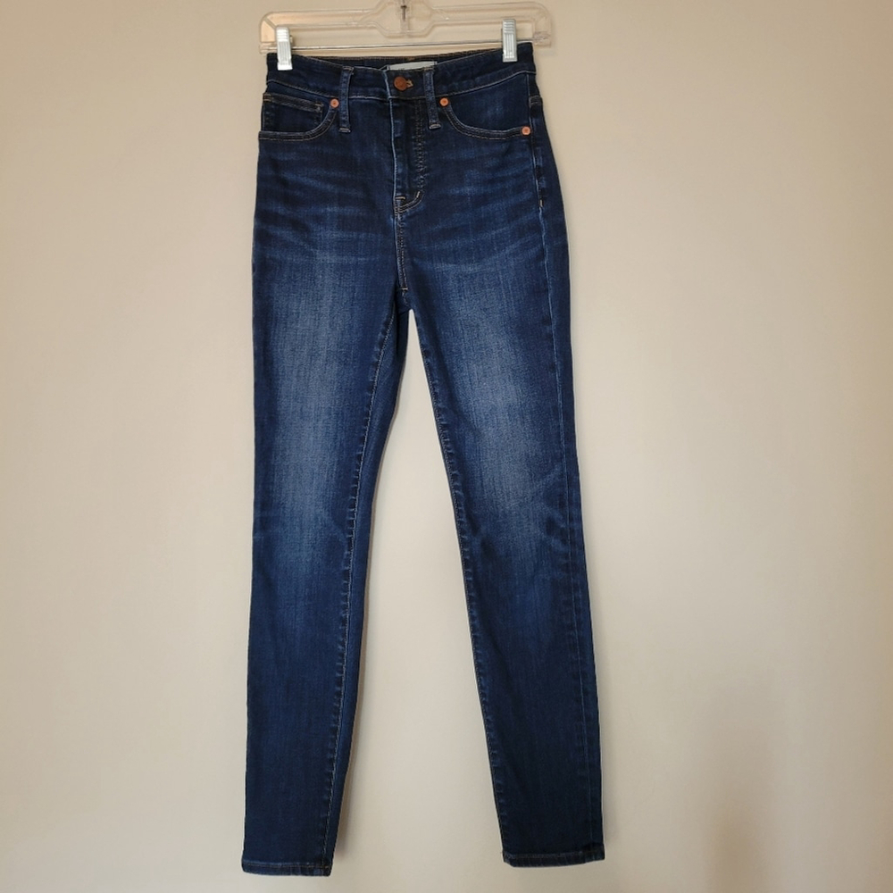 MADEWELL Curvy High Rise Skinny Blue Jeans | Size 26